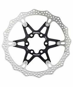 Reverse Bremseskive 6-bolt Aluminium/stål, Sort/sølv