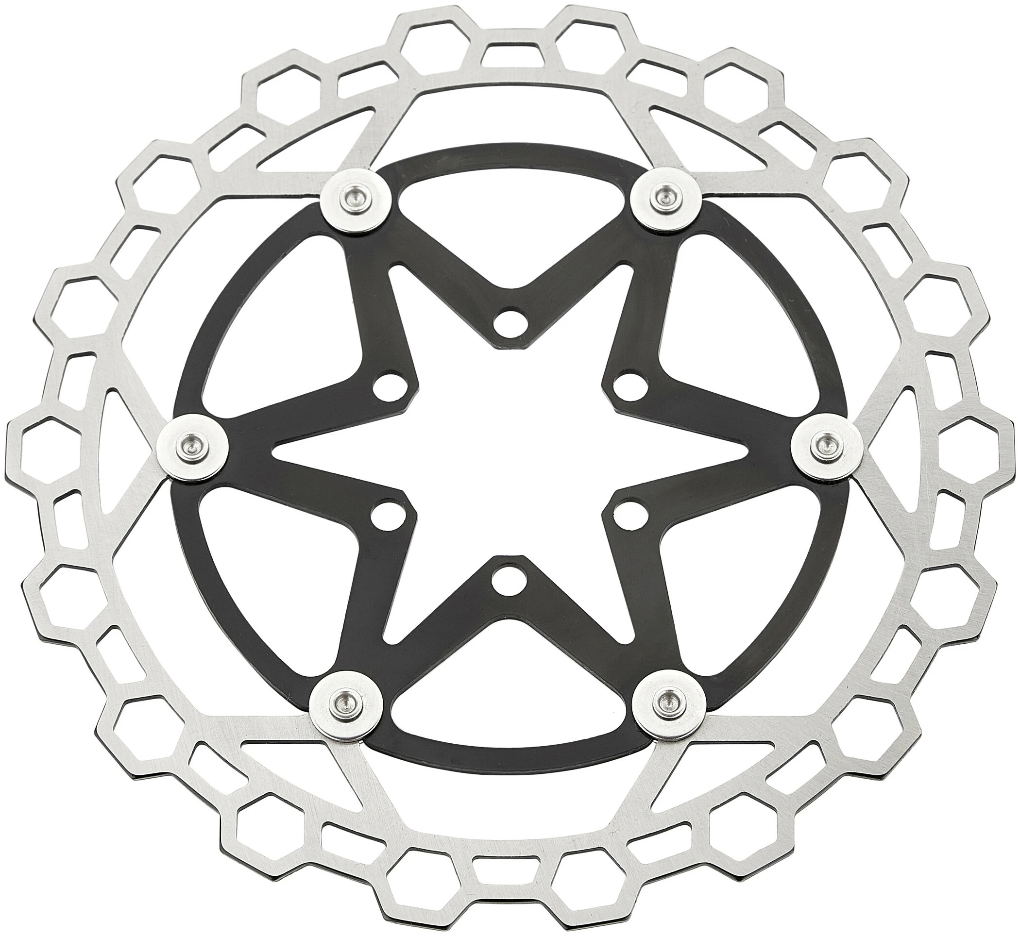 Alligator Diamond 2P Floating Bremseskive, Sort/sølv - Billede 2