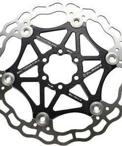 Clarks CFR-03 Floating Bremseskiven 6-bolt 180 Mm, Sølv/blå