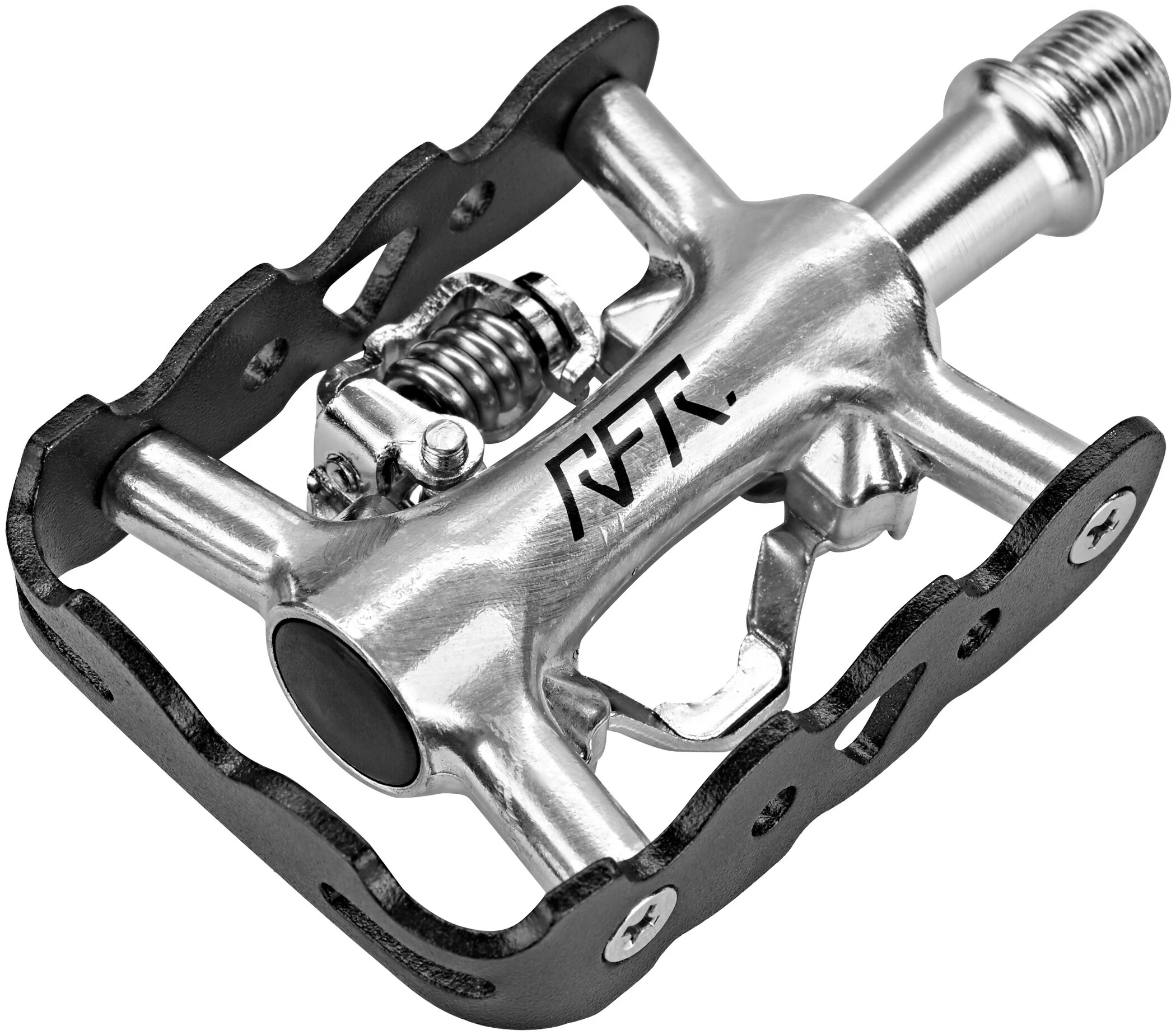 Cube RFR Standard & Klick Pedaler, Sølv/sort