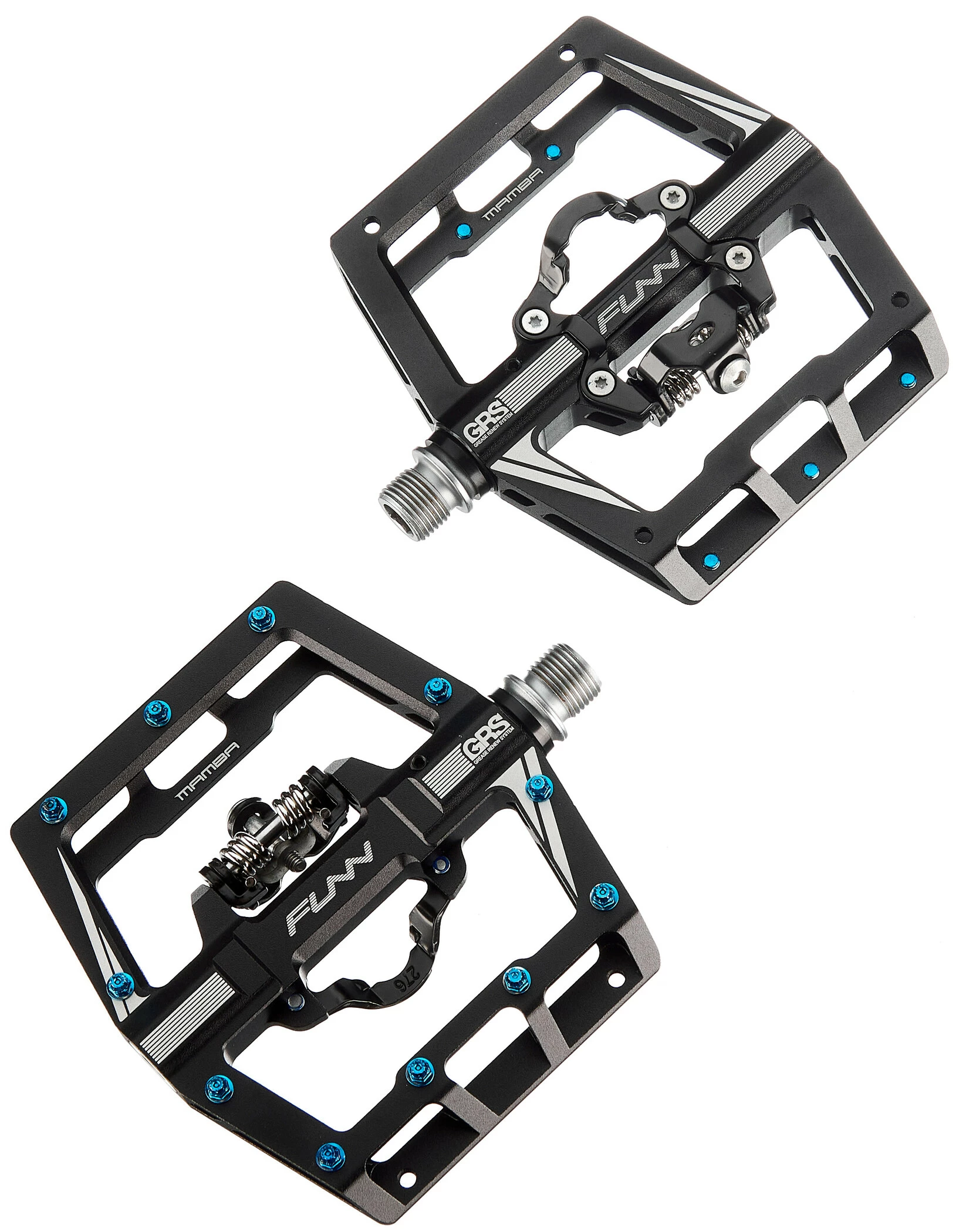 FUNN Mamba SS Pedaler Med One-side Clip/one-side Flat, Sort