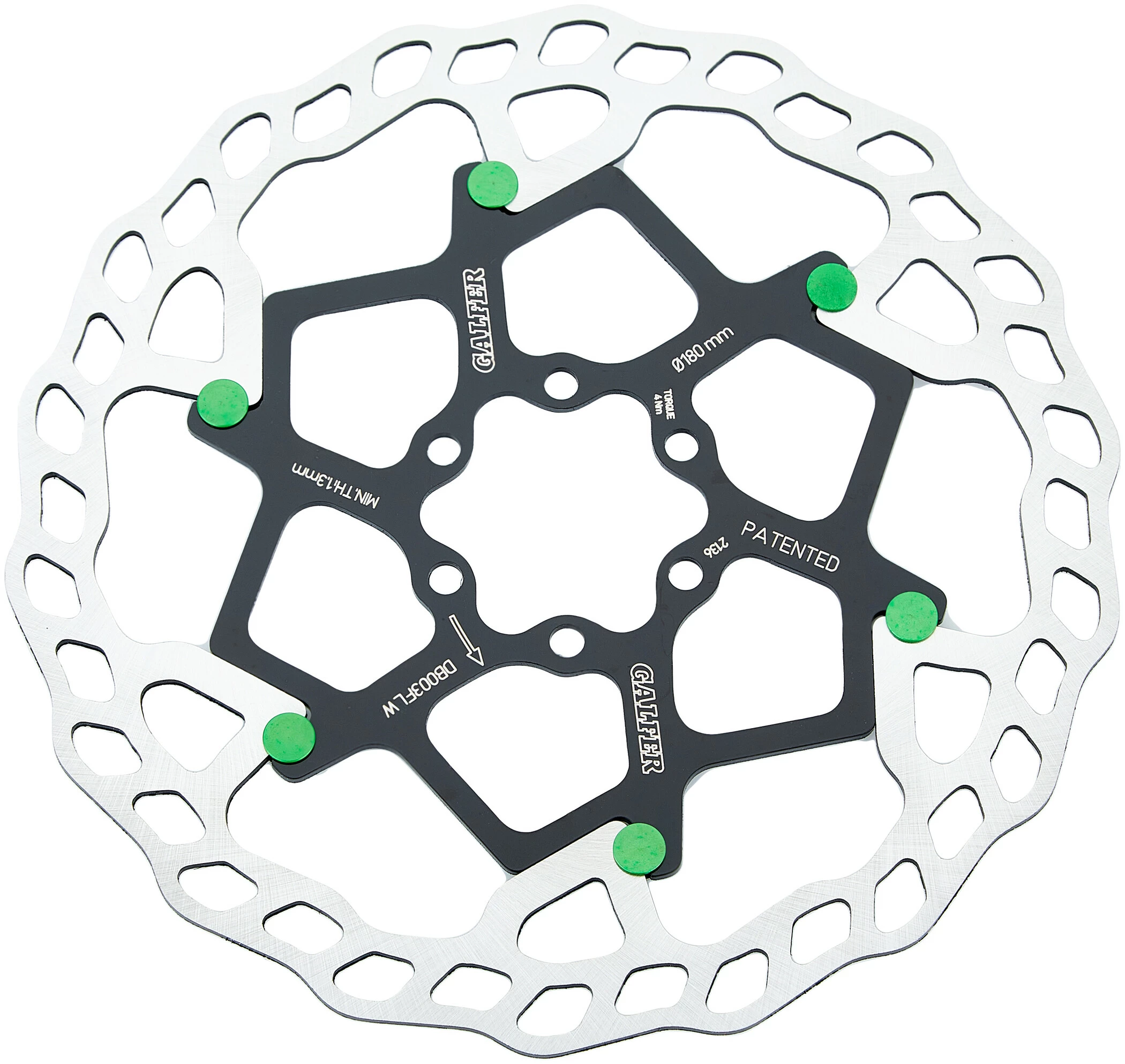 Galfer-bike GALFER BIKE Wave Floating MTB Bremseskive, Rød