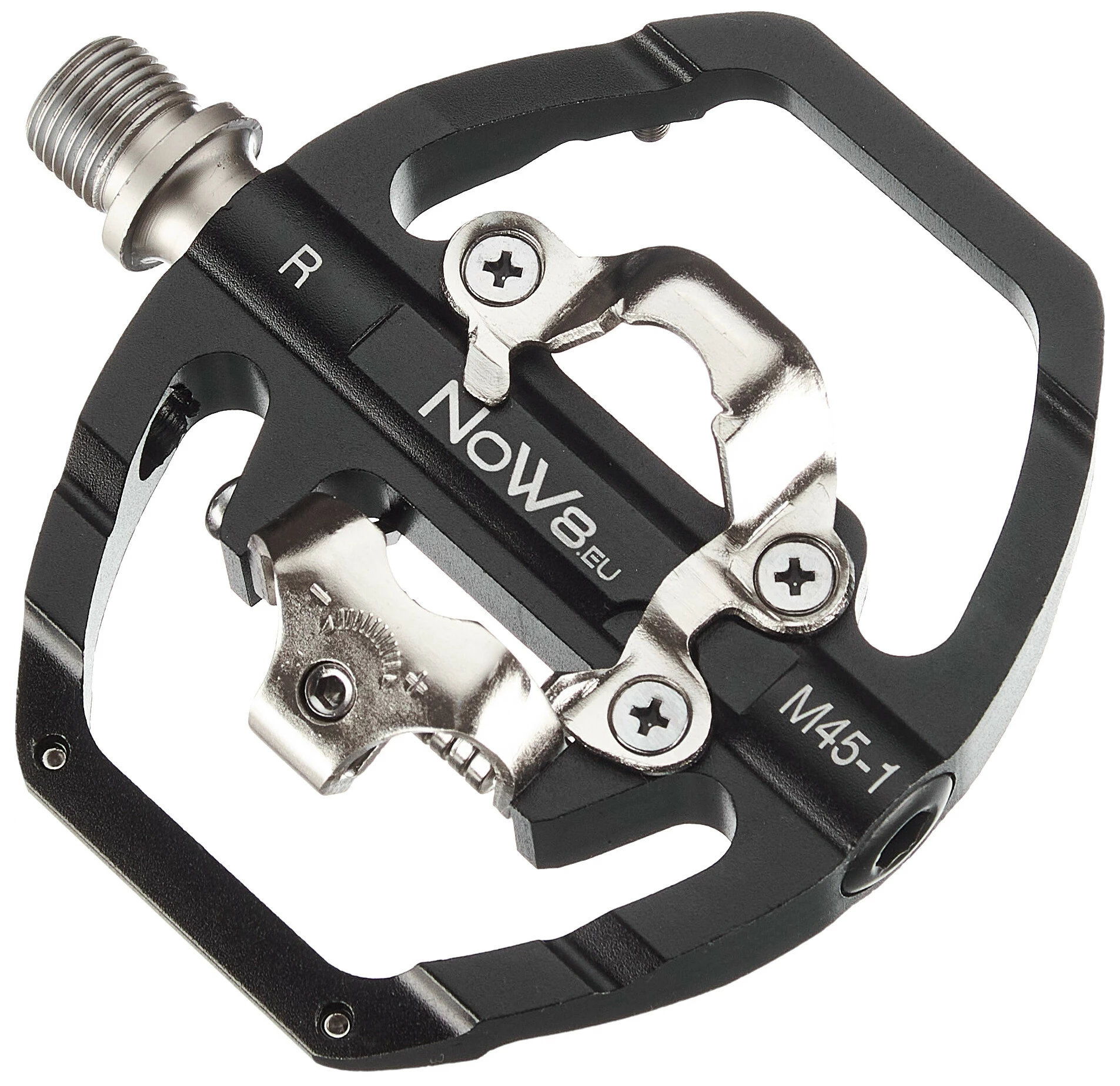 NOW8 Ligilo M45 Kombipedaler, Sort - Billede 2