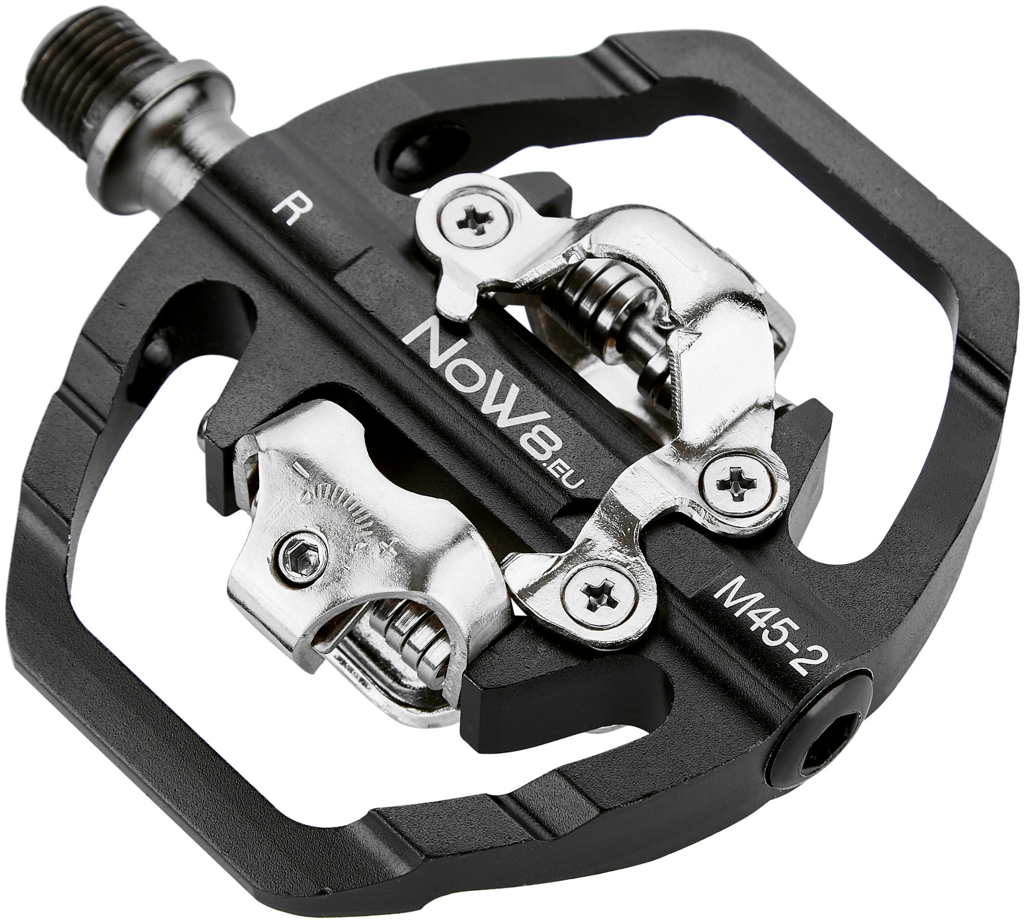 NOW8 Ligilo M45 Kombipedaler Dobbelt Side, Sort - Billede 2