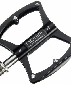 NOW8 M40 Fladpedal Titan-Aksle, Sort