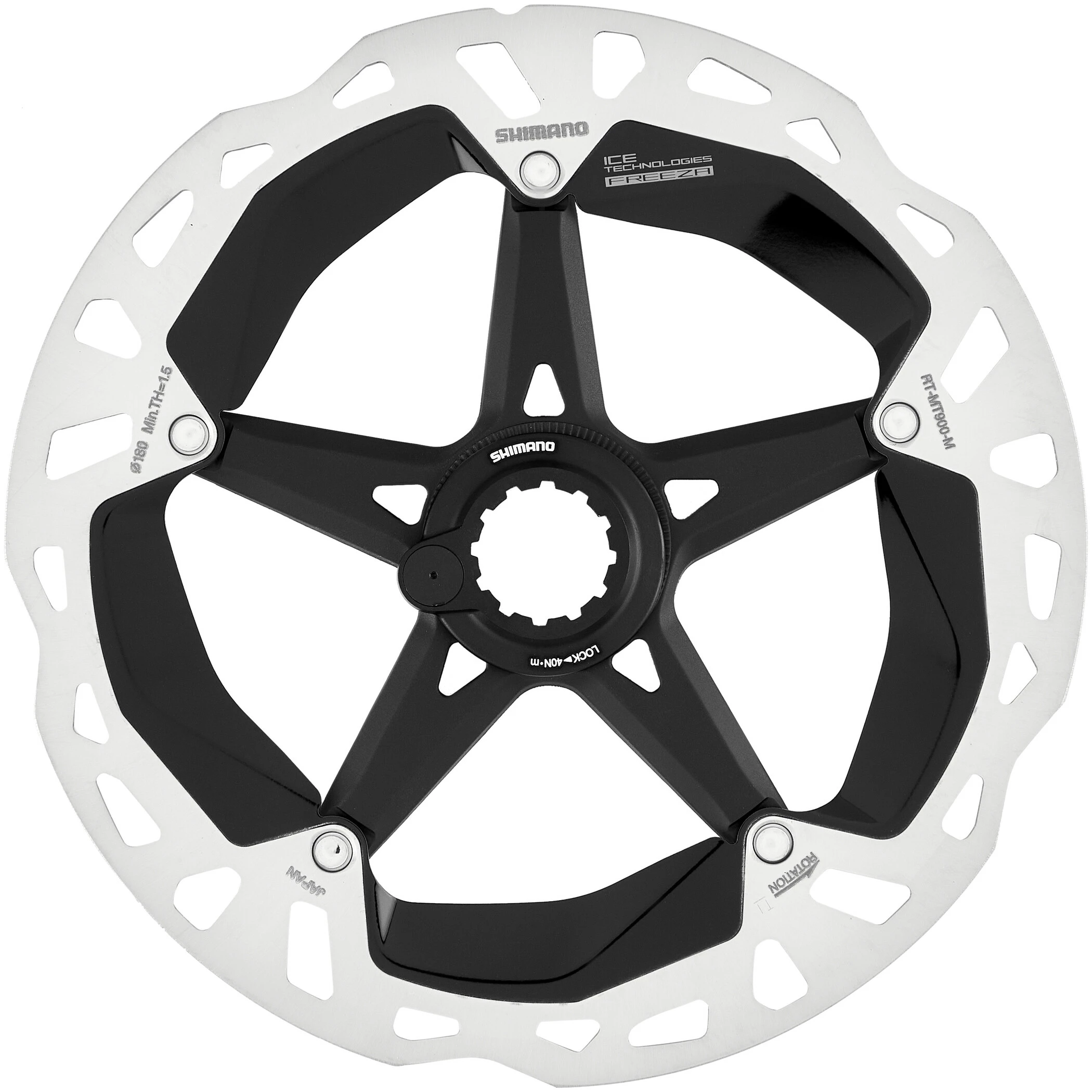 Shimano RT-MT900 Bremseskive CL Med Magnet Låsering 180mm