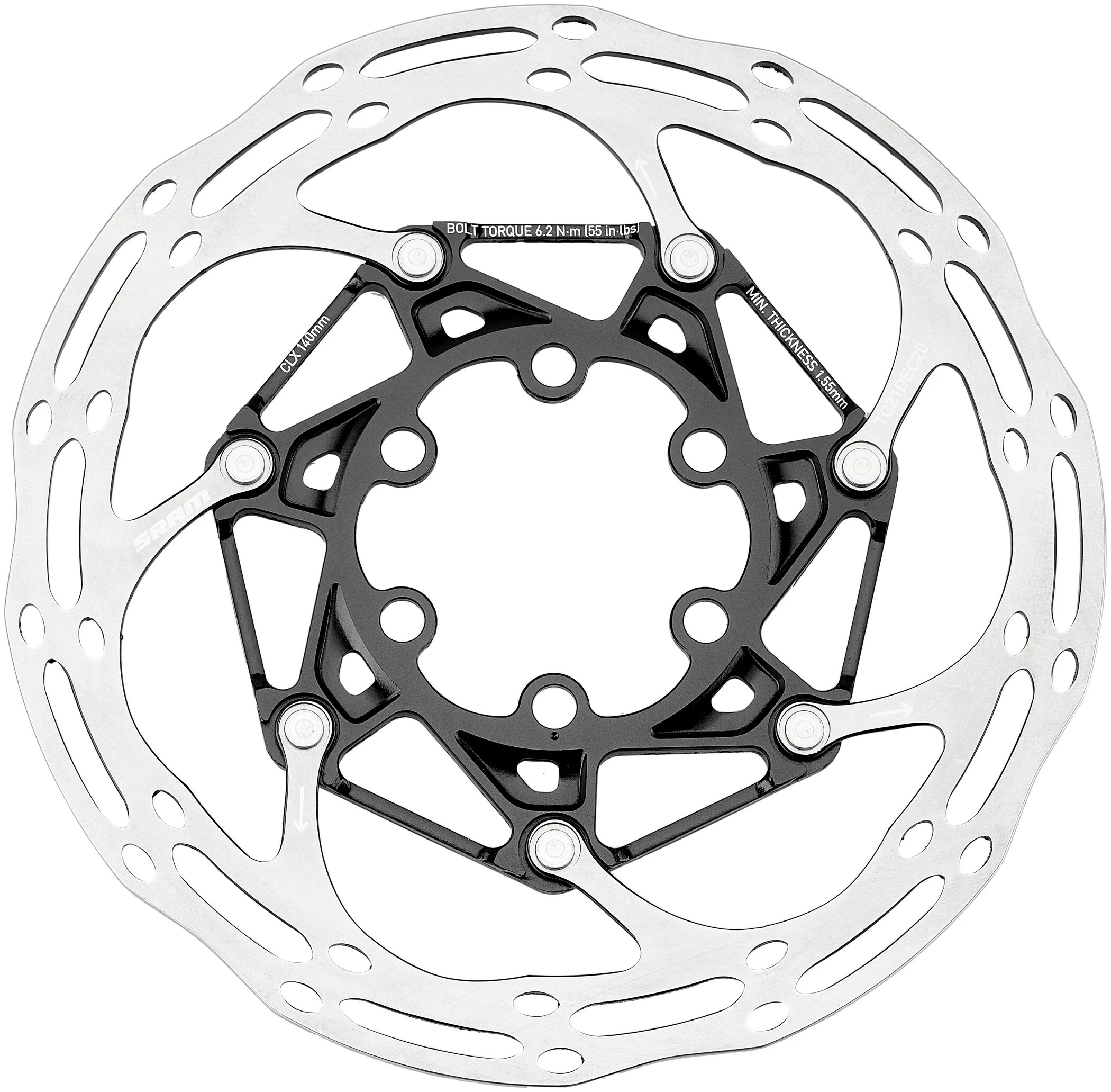 SRAM Centerline X Bremseskive 'Rounded 6-huls, 2-delt'