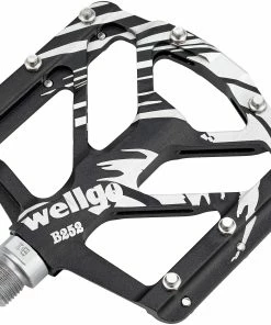 WellGo B252-AL Fladpedaler, Sort