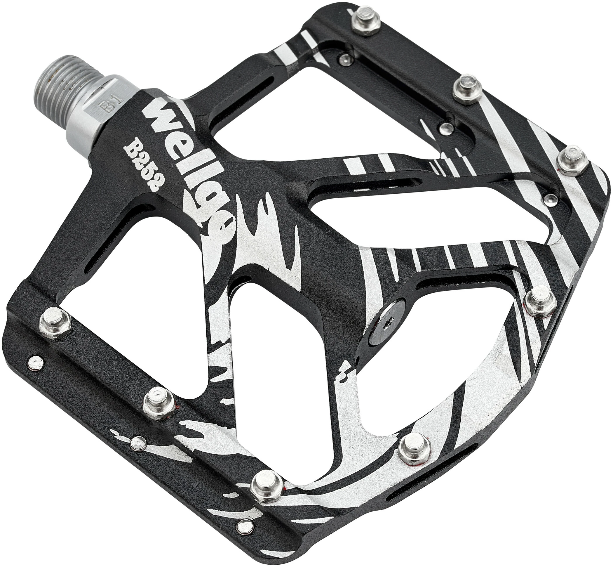 WellGo B252-AL Fladpedaler, Sort - Billede 2